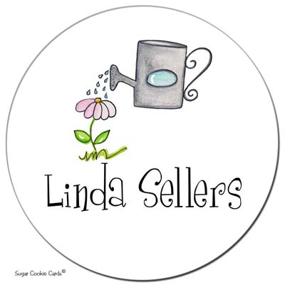 Sugar Cookie Gift Stickers - Watering Can Sugar Cookie Gift Stickers - Watering Can